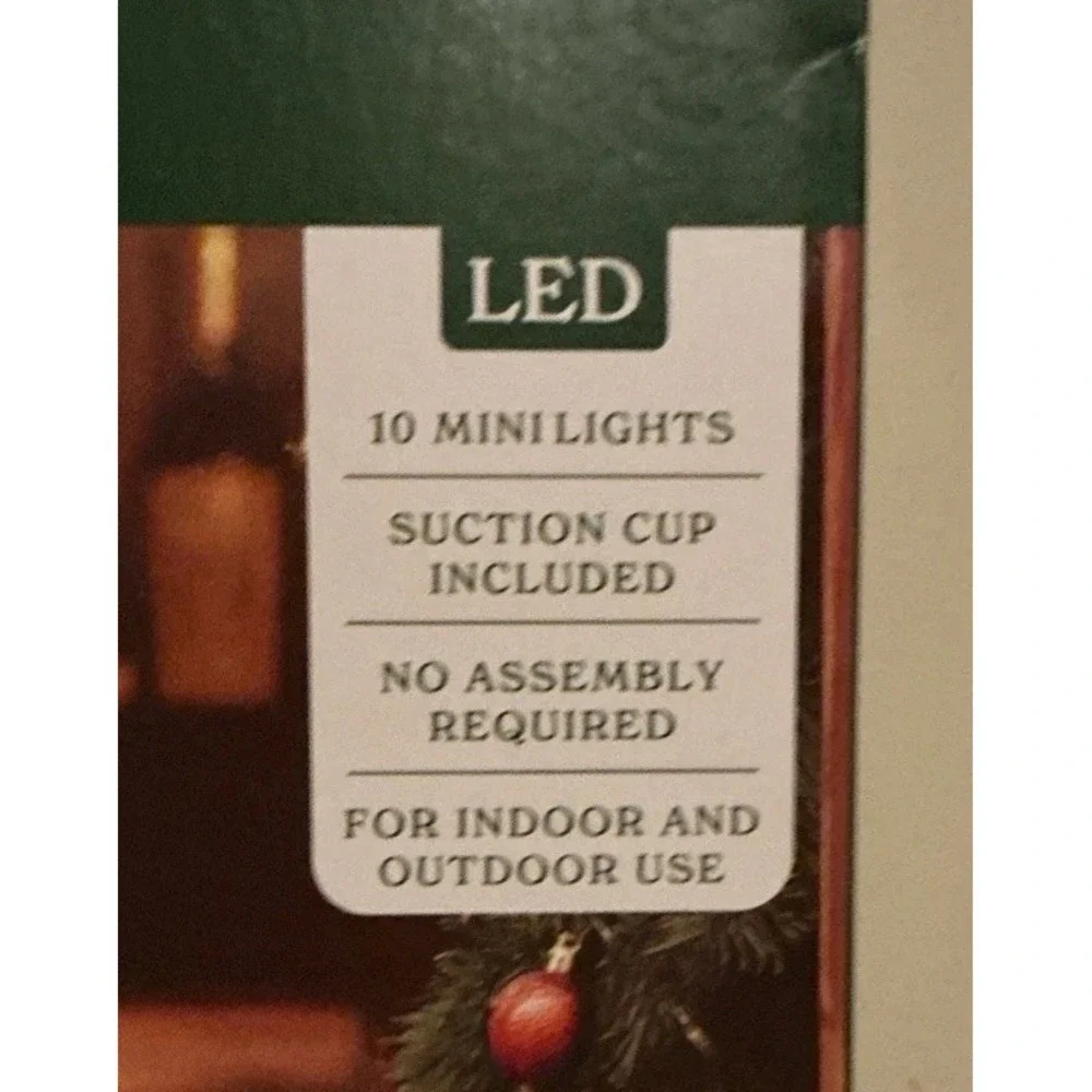 Holiday Time Shimmer Candles Indoor/Outdoor Christmas Light Up Window‎ Decor